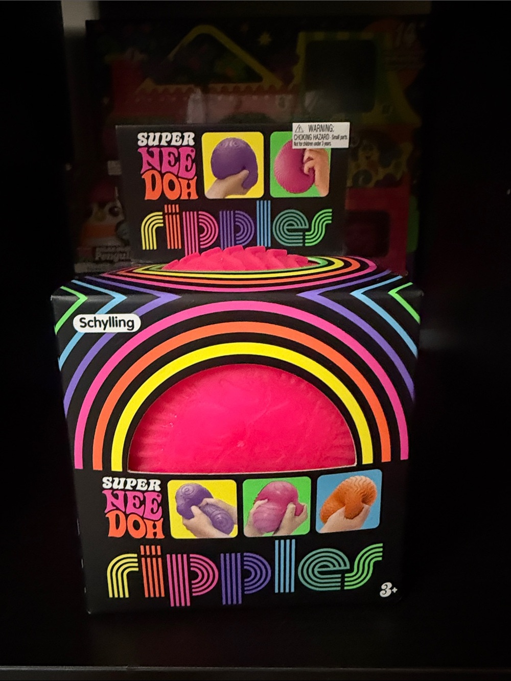 RARE Super NeeDoh Ripples Pink NeeDoh Sensory Squishy NEW